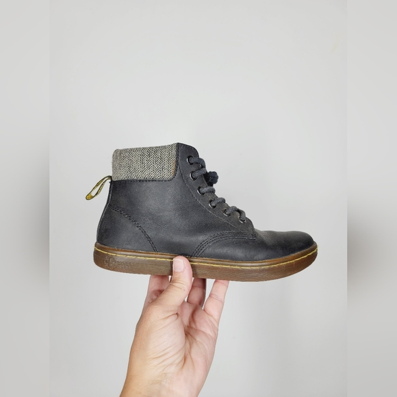 Dr. Martens Shoes - Dr. Martens Black Leather Lace Up Ankle Boot, Size 7